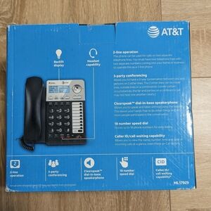 AT&T Black and Silver Corded VoIP Phone